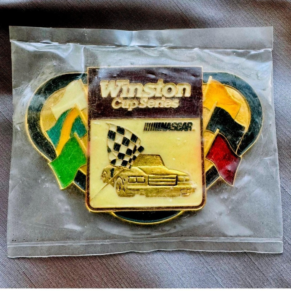 Vintage Winston Cup Series NASCAR Belt Buckle Racing Car Sealed READ.  NIce!